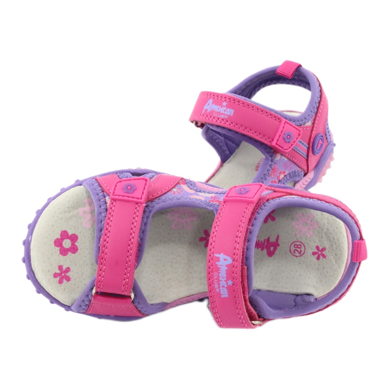 American Club HL17 / 19 girls' sandals violet 4 American Club HL17 / 19 girls' sandals violet 4