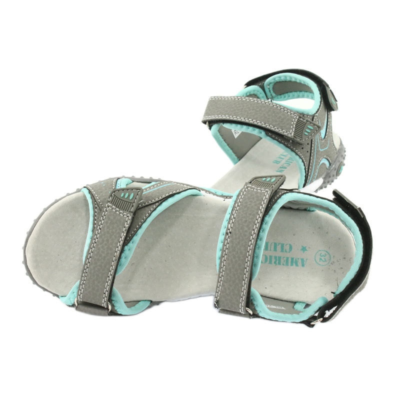 American Club SPORT SANDALS GREAT Leather insert RL26/20 grey 4