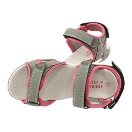 American Club Sandals Sports leather insert RL26/20 Gray/coral grey 4