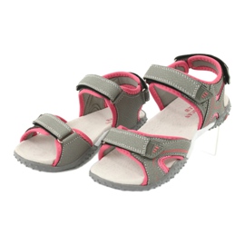 American Club Sandals Sports leather insert RL26/20 Gray/coral grey 2