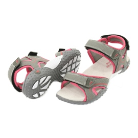 American Club Sandals Sports leather insert RL26/20 Gray/coral grey 3