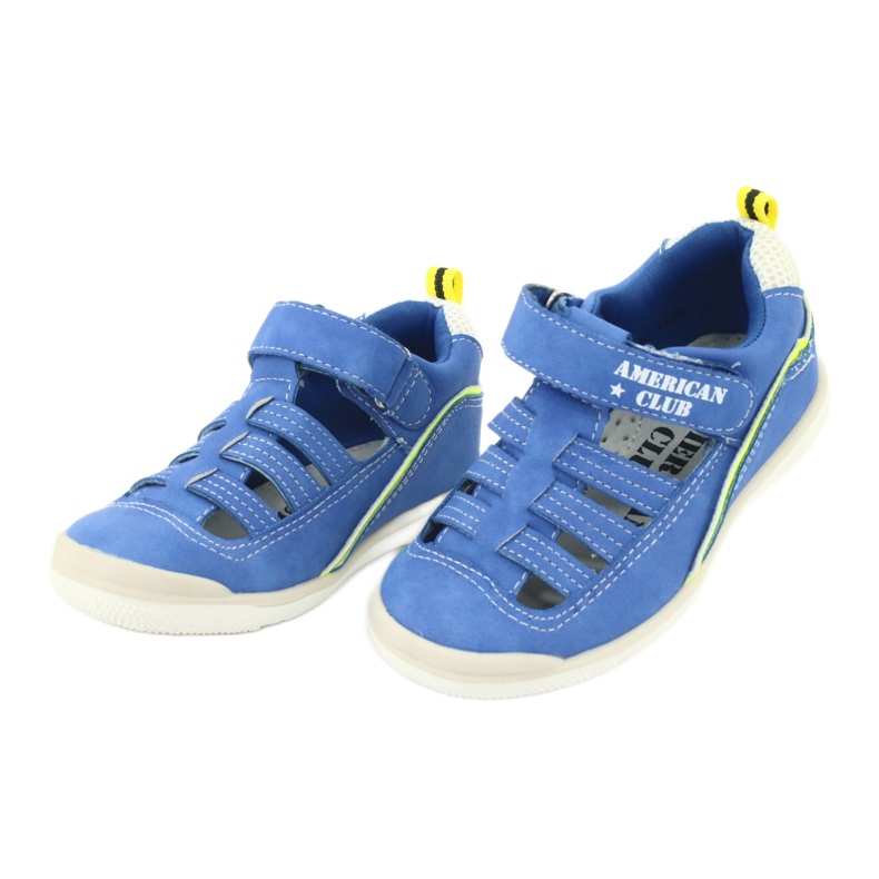 American Club Boys sandals leather insert GC12/20 blue 2 American Club Boys sandals leather insert GC12/20 blue 2