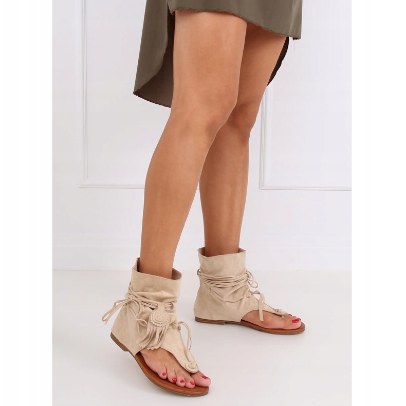 Flip-flops with a beige upper SL1010P Beige 1