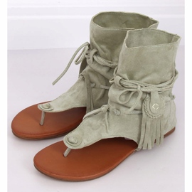 Flip-flops with a celadon upper SL1010P Green 1