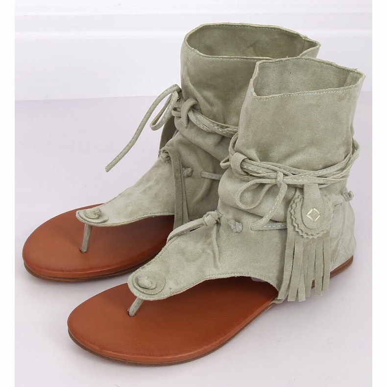 Flip-flops with a celadon upper SL1010P Green 1