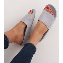 Simple gray slippers CK98 Gray brown 1