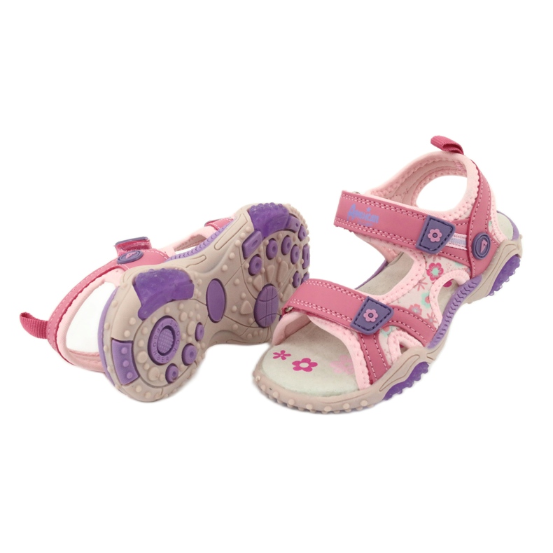 American Club American HL17/19 Pink-purple girl sandals 3 American Club American HL17/19 Pink-purple girl sandals 3