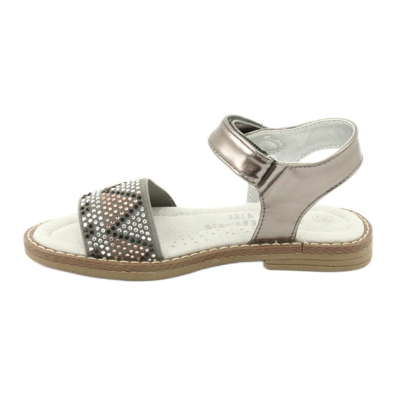 American Club Sandals Girls silver 2