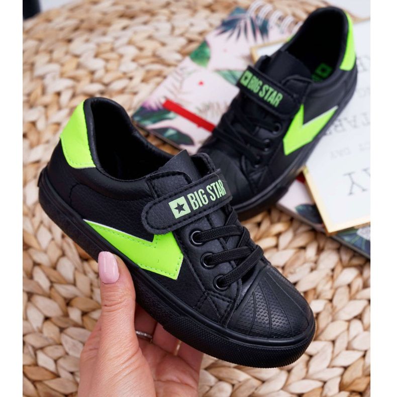 Children's Shoes Sneakers Big Star With Velcro Black FF374121 2 Children's Shoes Sneakers Big Star With Velcro Black FF374121 2