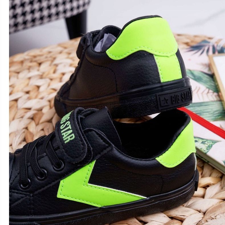 Children's Shoes Sneakers Big Star With Velcro Black FF374121 1 Children's Shoes Sneakers Big Star With Velcro Black FF374121 1