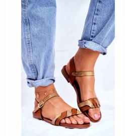 S.Barski Women's Sandals Flat Brown Summer Vibes 1