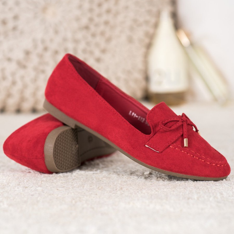 Small Swan Red loafers 2