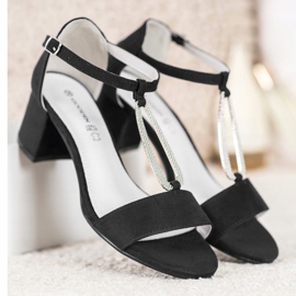 Goodin Elegant high-heeled sandals black 1