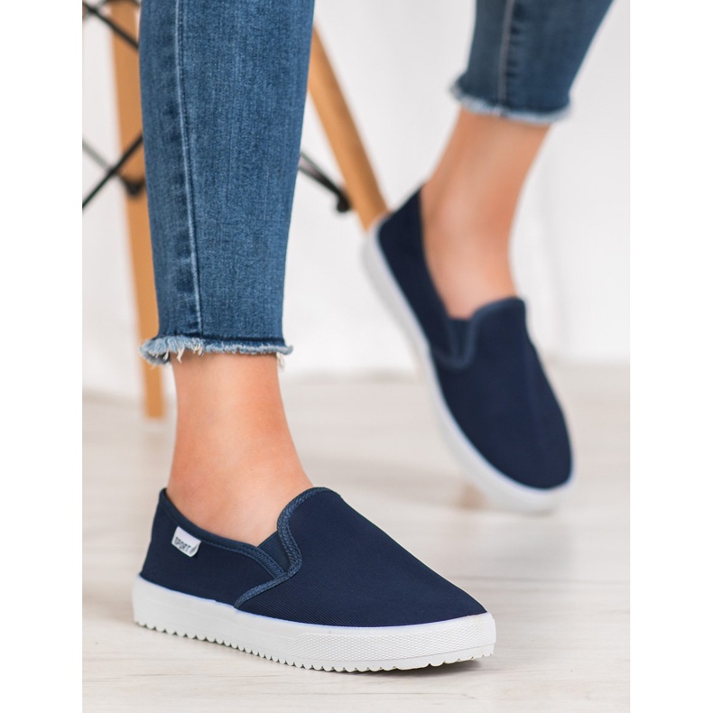SHELOVET Slip-on Sneakers On The Platform blue 1