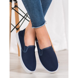 SHELOVET Slip-on Sneakers On The Platform blue 2