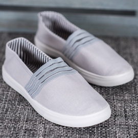 SHELOVET Comfortable Slip-On Sneakers grey 2