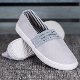 SHELOVET Comfortable Slip-On Sneakers grey 1