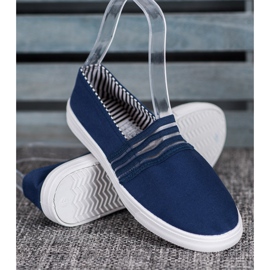 SHELOVET Comfortable Slip-On Sneakers blue 1 SHELOVET Comfortable Slip-On Sneakers blue 1