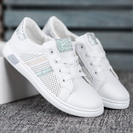 SHELOVET Light Openwork Sneakers white 1