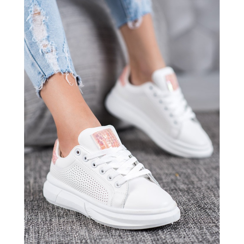 SHELOVET White Sport Shoes 2