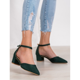 Small Swan Stylish pumps green 2