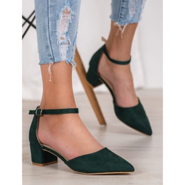 Small Swan Stylish pumps green 1