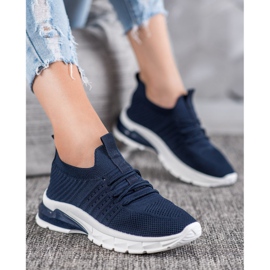 Bella Paris Openwork Sneakers blue 1