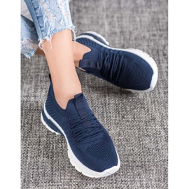 Bella Paris Openwork Sneakers blue 2