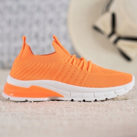 Bella Paris Openwork Sneakers orange 2