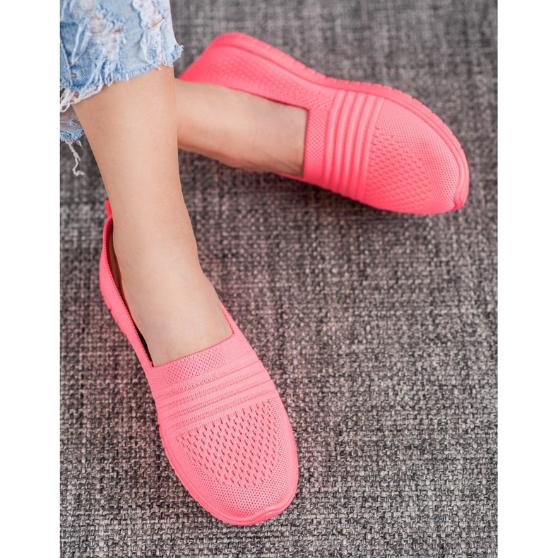 SHELOVET Comfortable Openwork Slipons pink 1