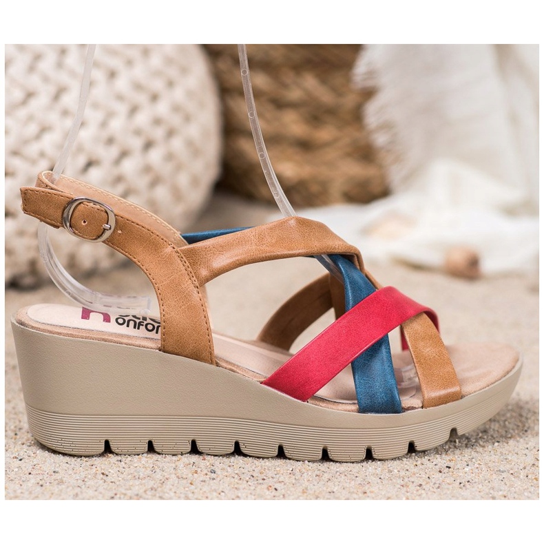 Kylie Comfortable wedge sandals multicolored 2