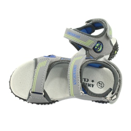 American Club American HL20/20 leather insole sandals, grey-blue 4