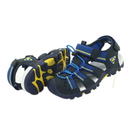 American Club Children's sandals with an American DR01 / 20 foam insert navy blue blue yellow 3