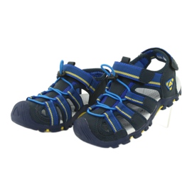 American Club Children's sandals with an American DR01 / 20 foam insert navy blue blue yellow 2