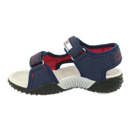 American Club Sandals leather insert HL21/20 navy blue 1