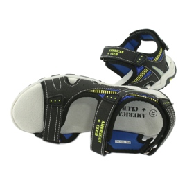 American Club Boys' sports sandals leather insert RL30/20 black 4