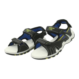American Club Boys' sports sandals leather insert RL30/20 black 2