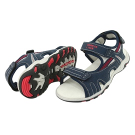 American Club Boys sandals leather insert RL30/20 navy blue 3