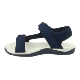 Sandals with an American Club RL24 / 20 leather insert navy blue pink 1
