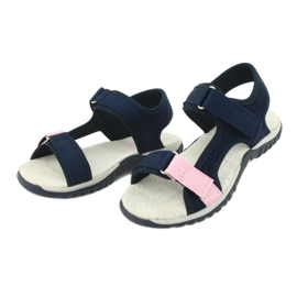 Sandals with an American Club RL24 / 20 leather insert navy blue pink 2