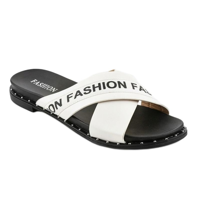 White fashion 888-1 slippers 1 White fashion 888-1 slippers 1