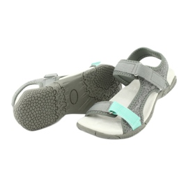 Sandals leather insert American Club RL23 / 20 grey green 3