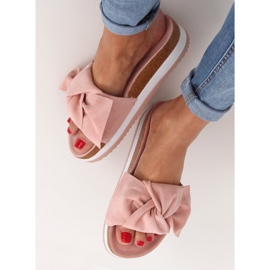 Women's pink slippers SS116P Pink 2 Women's pink slippers SS116P Pink 2