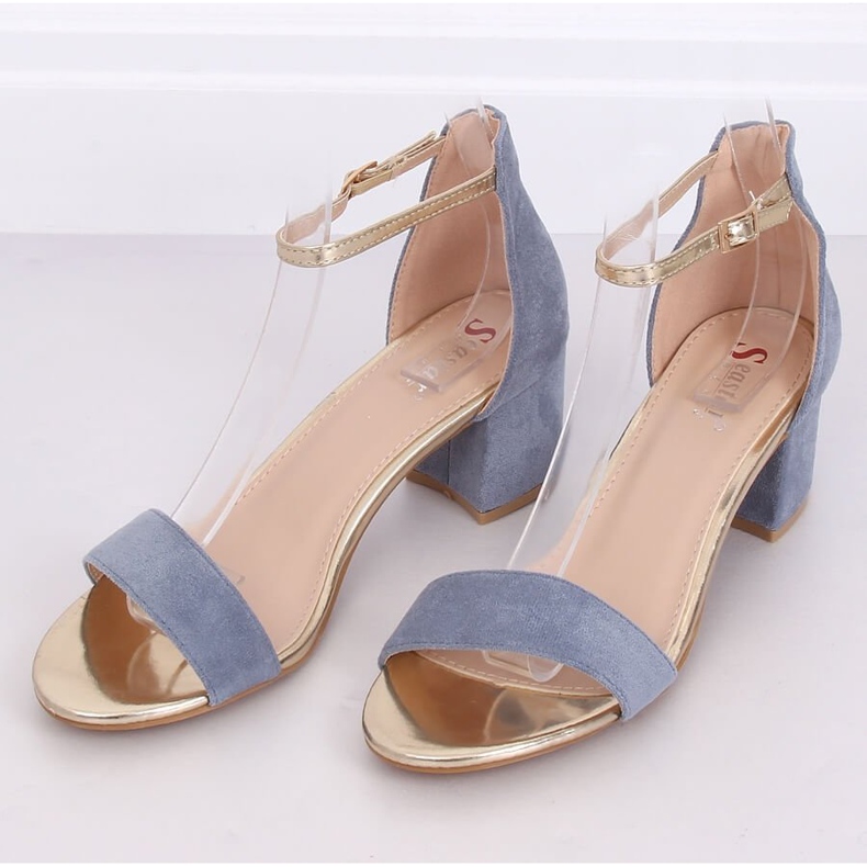 Blue Heeled sandals M307P Blue 1 Blue Heeled sandals M307P Blue 1