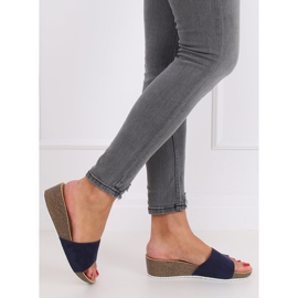 Navy blue slippers G186P Navy 2
