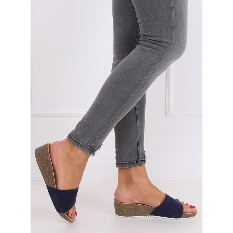 Navy blue slippers G186P Navy 2