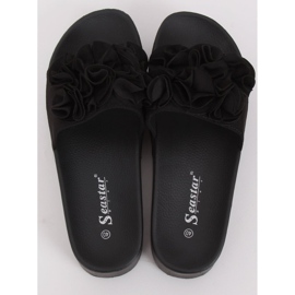 Black CK148P Black high-soled slippers 1