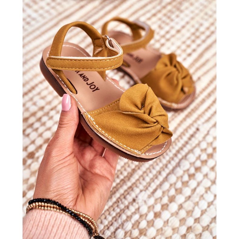 FRROCK Children's Yellow Goofy Velcro Sandals 2 FRROCK Children's Yellow Goofy Velcro Sandals 2