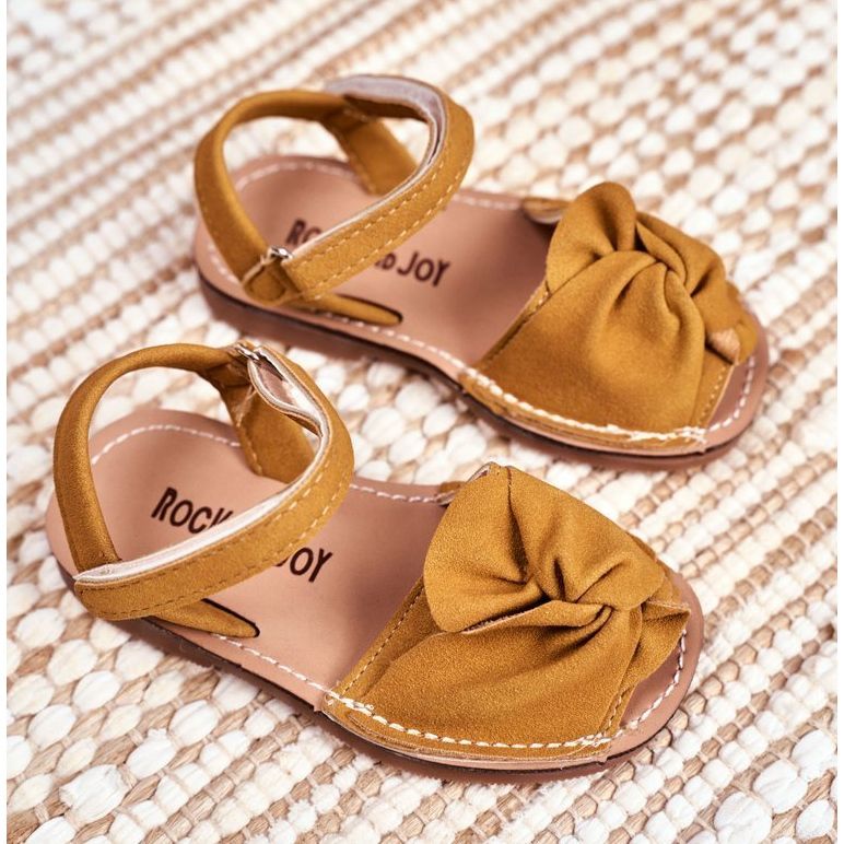 FRROCK Children's Yellow Goofy Velcro Sandals 1 FRROCK Children's Yellow Goofy Velcro Sandals 1