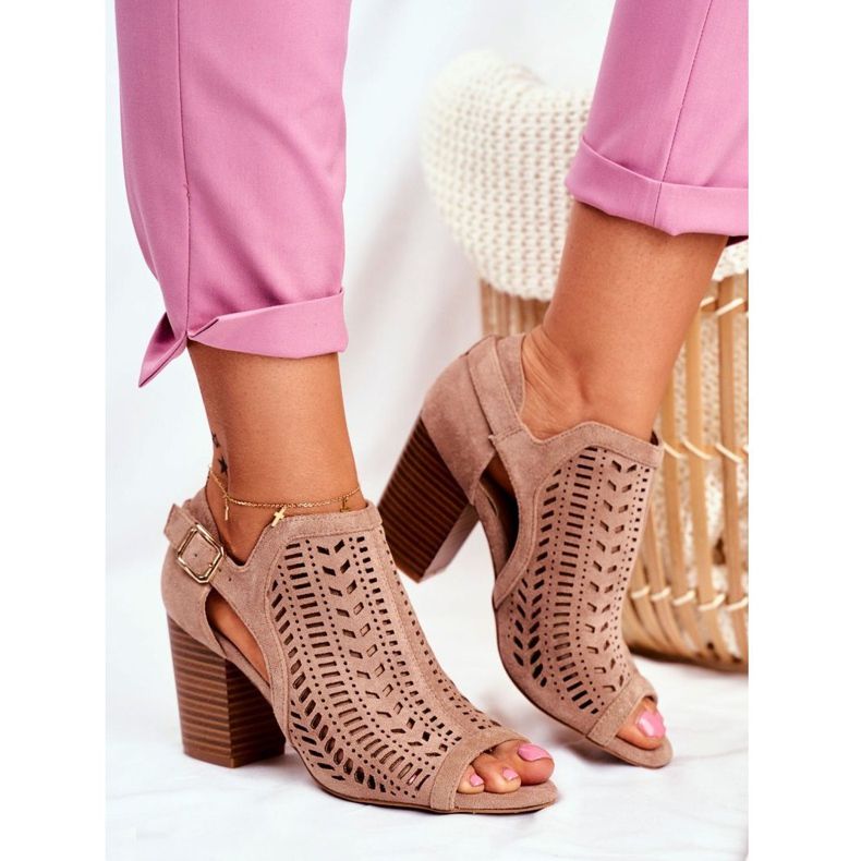 Bellucci Women's Boots with a Cut-out Spring Beyond Us beige 1